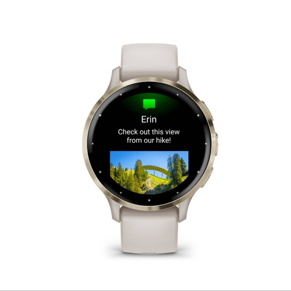 Garmin Venu 3S Smartwatch Ivory and Soft Gold - Picture 2 of 6